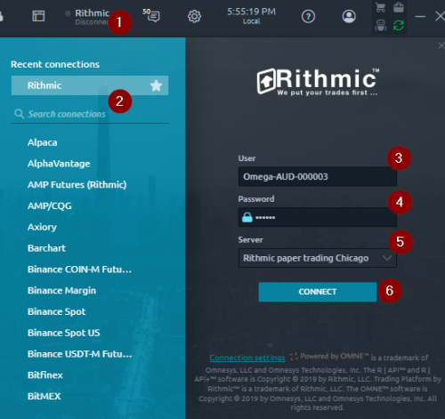 QTrithmicconnection